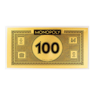 A picture of a Billet Monopoly en or de 1 g (2024)